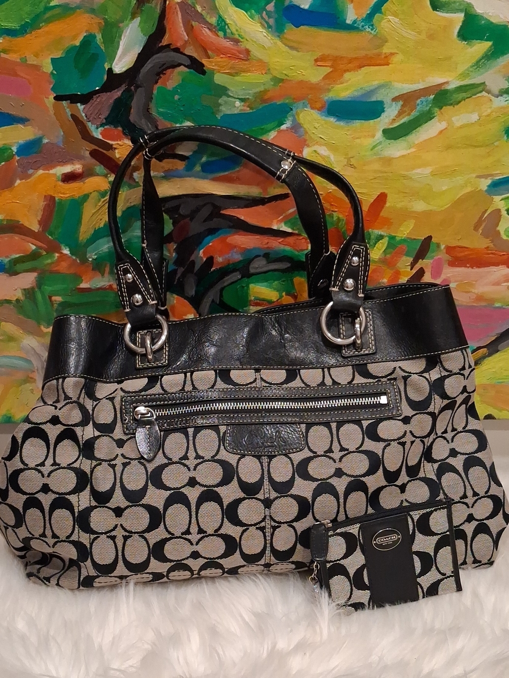 Set Coach Y2k Bag+coin Case/wallet